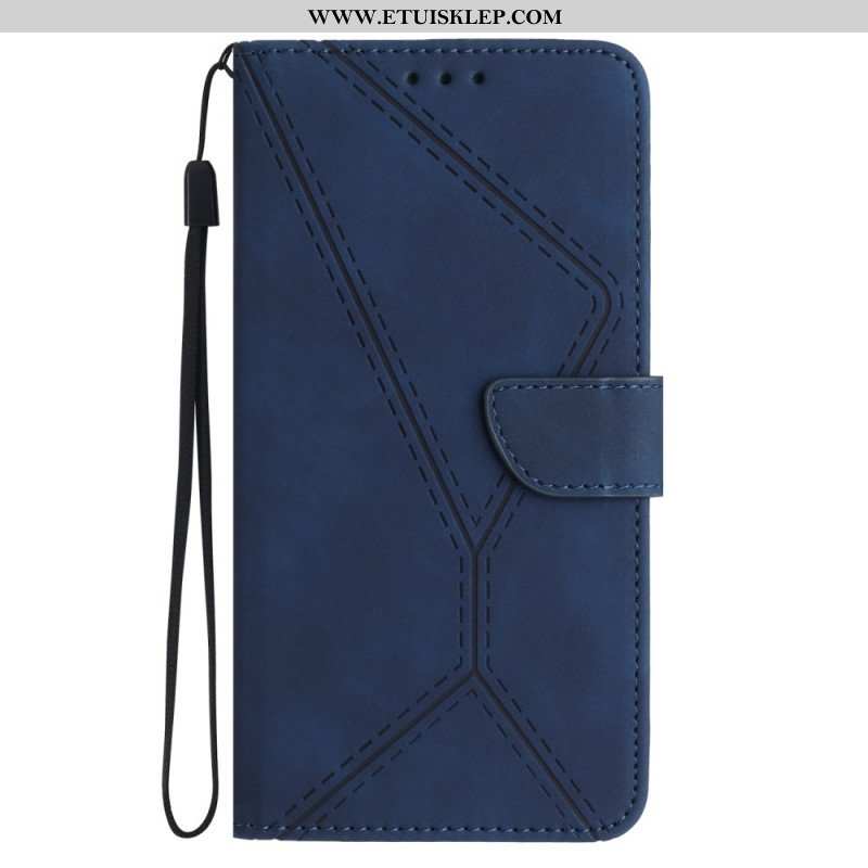 Etui Folio do Huawei P60 Pro Linia Z Efektem Skóry